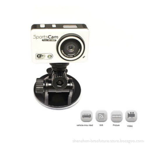 WiFi sports wearable cameras, 1080p full HD 5M pixel 120degree, 20m, waterproof